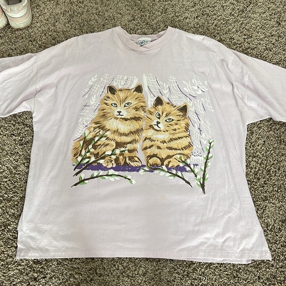 (SOLD) Vintage cat T-shirt - Picture 2 of 10